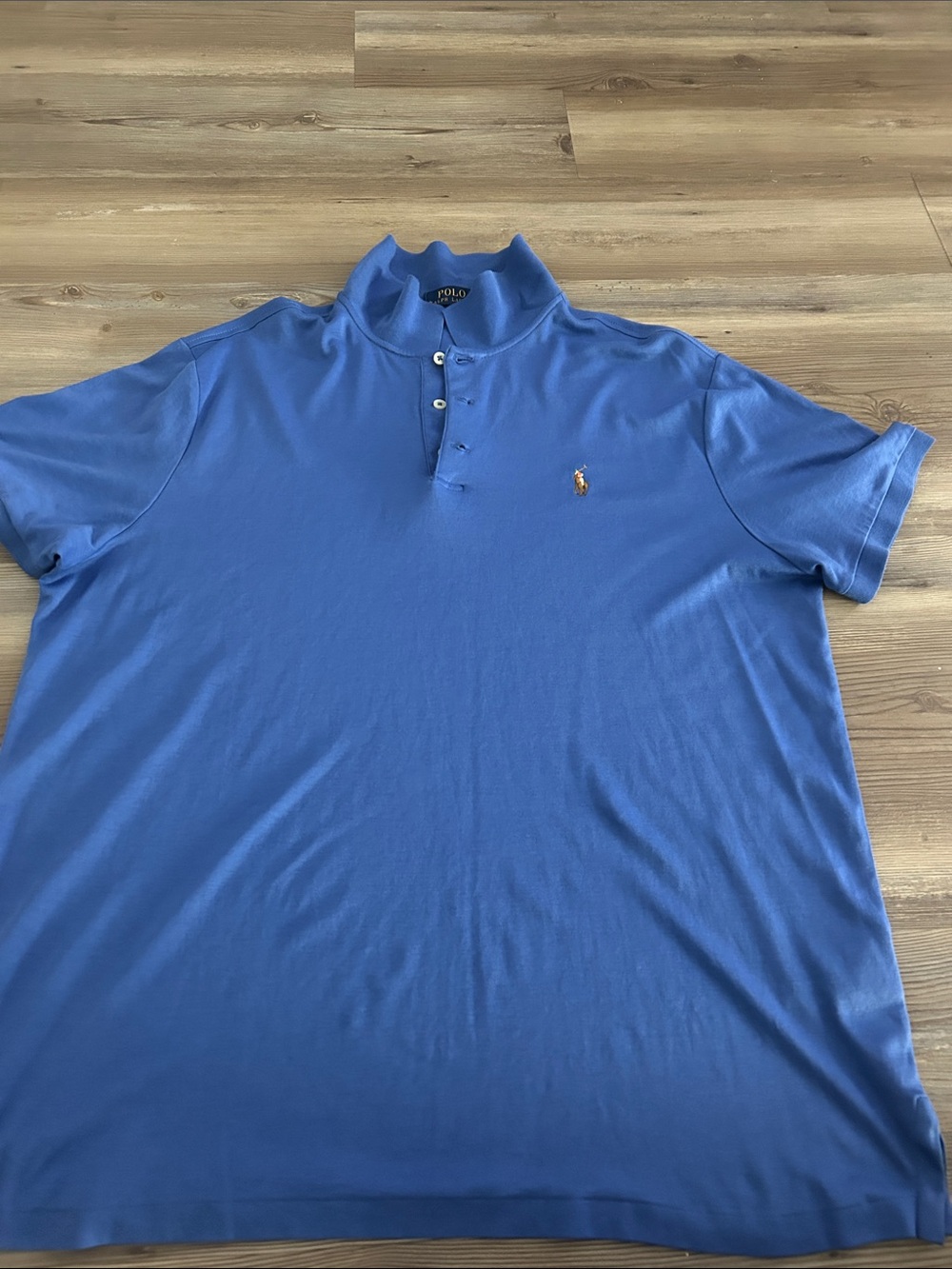 Polo by Ralph Lauren Royal Blue Short-Sleeve Polo with Embroidered Pony